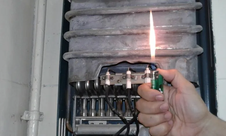 سخان غاز يونيفرسال لا يشتعل